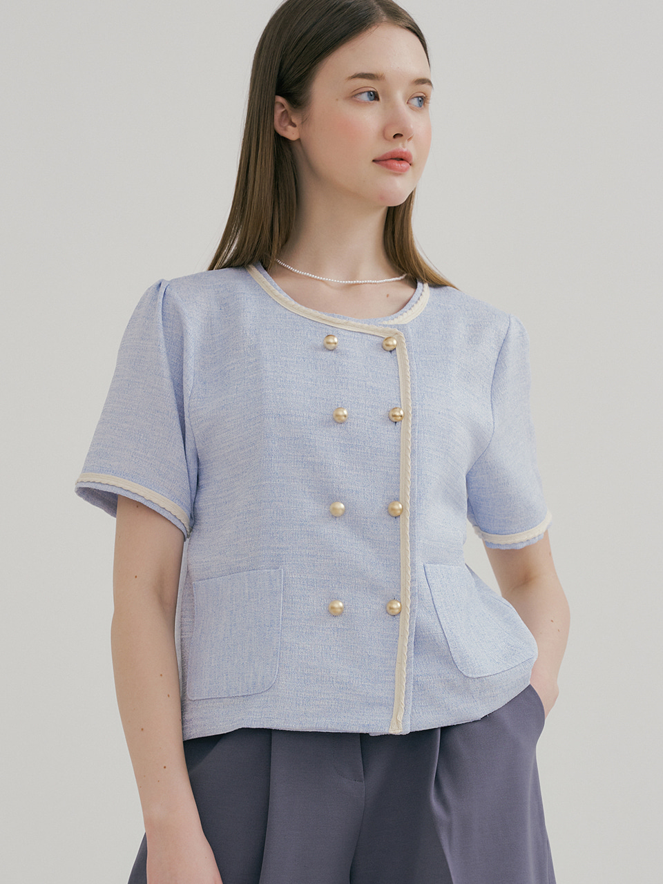 monts 1473 binding double-blouse (sky blue)