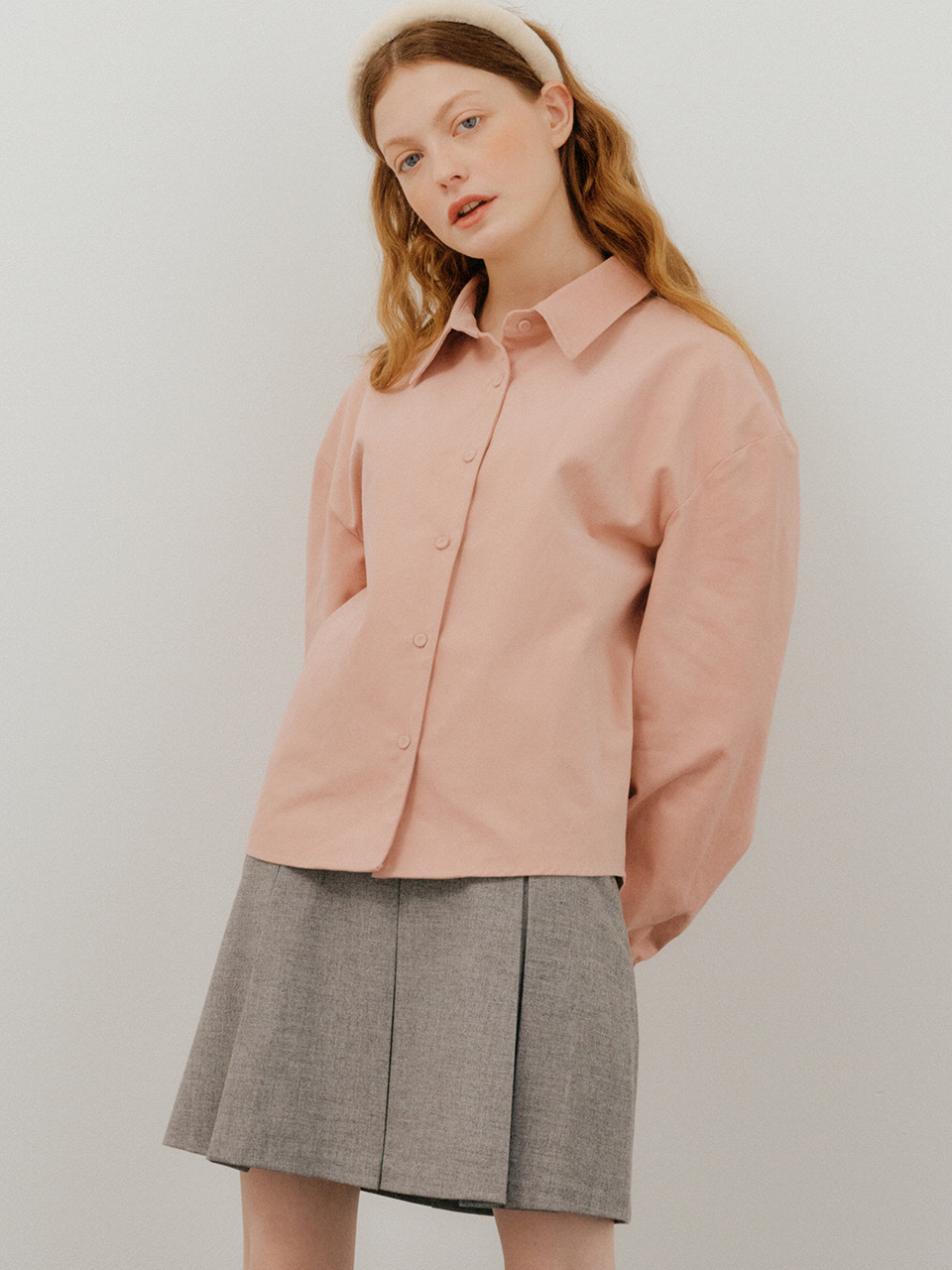 monts 1553 long sleeve string shirt (pink)