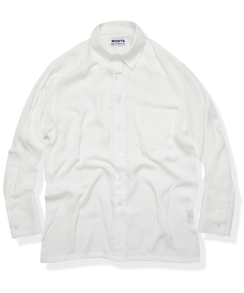 monts053 silky shirt (white)