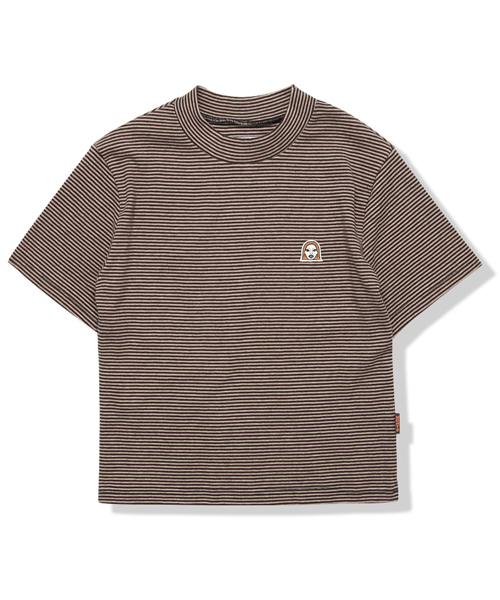 monts055 fitted top (striped brown)