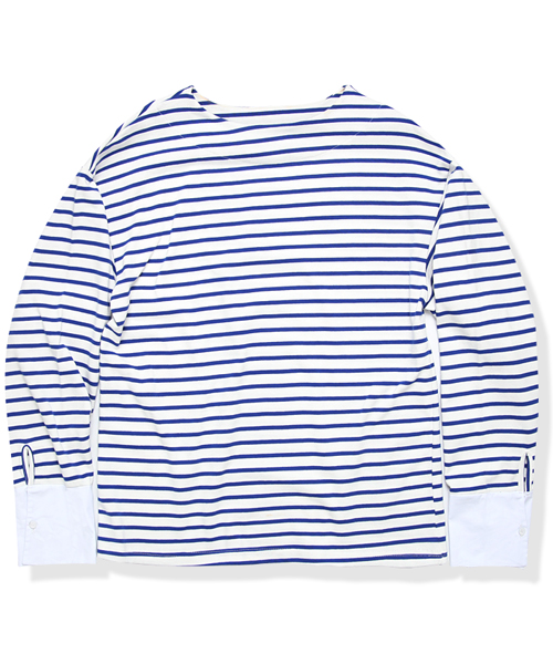 monts058 boat neck striped top (재입고)