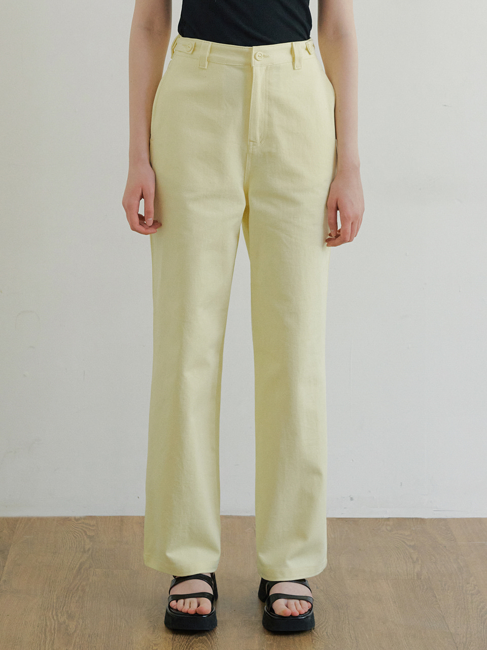 monts 1485 color cotton pants (lemon)